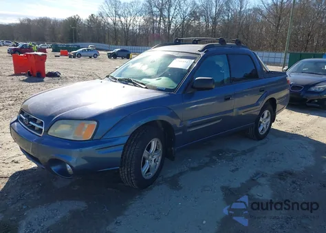 2005 Subaru Baja Sport из США, поврежденный, VIN 4S4BT62C657103489
